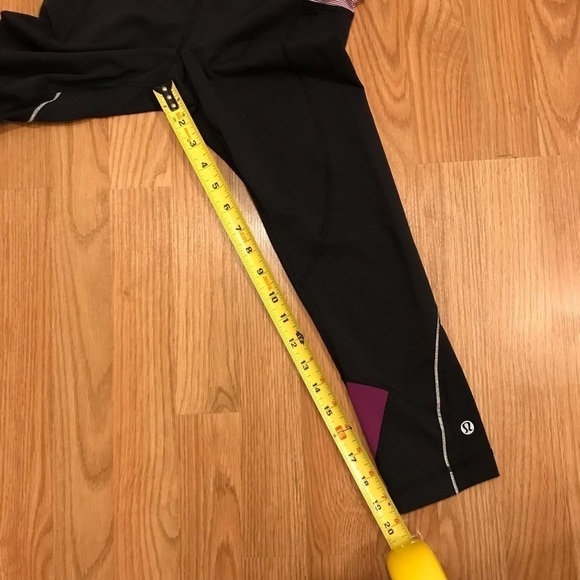 LULULEMON RUN EMPOWER CROP PANTS BLACK Leggings - Picture 10 of 11